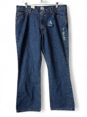 Rare NWT 1998 Calvin Klein Flare Doublestone Jeans, Women's Size 16/31